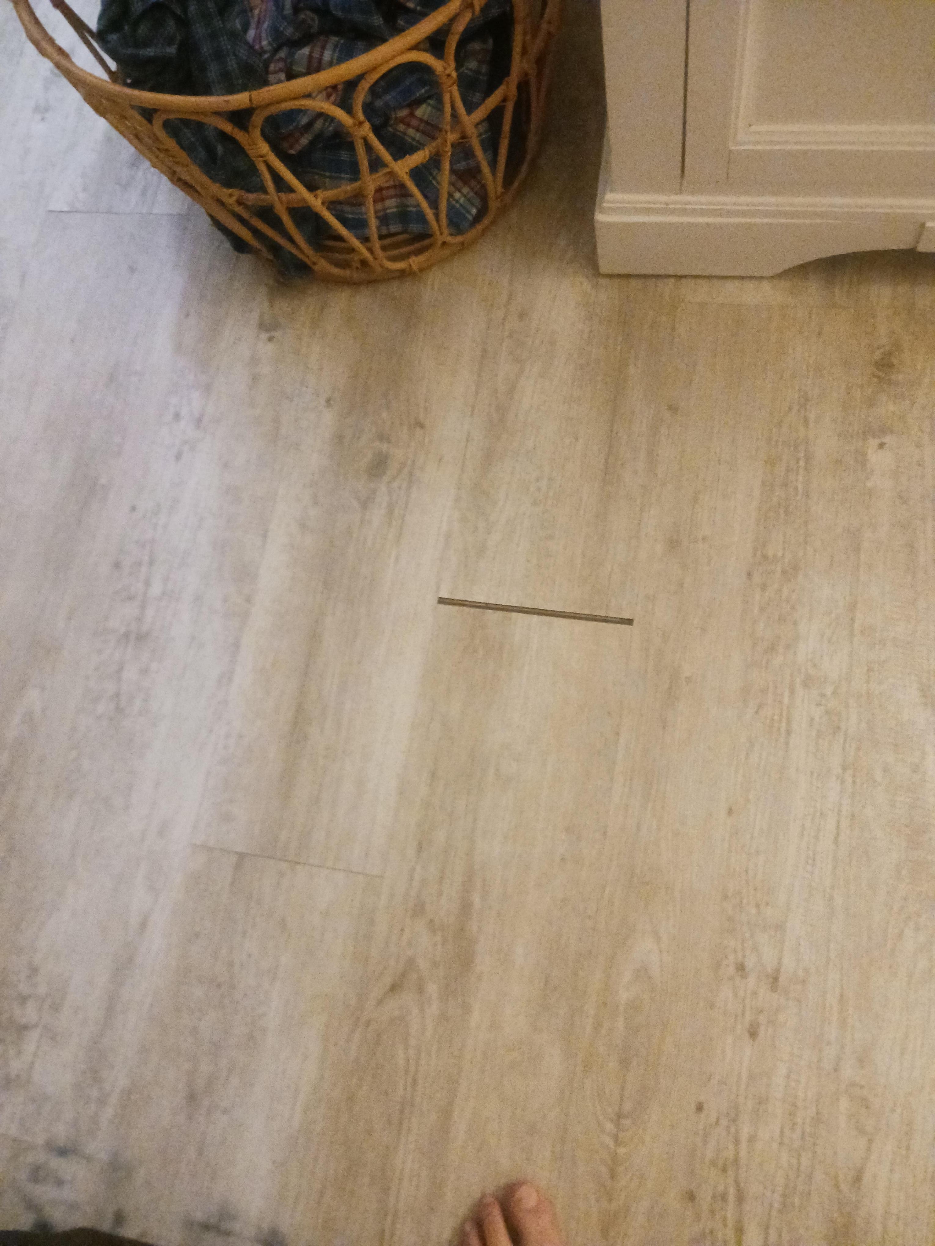 Flooring is in bad condition 