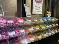 駄菓子コーナーは宿泊客は袋をもらって無料で詰められました。子供は嬉しいと思います。