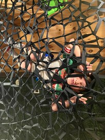 Grandson in his “spider web”