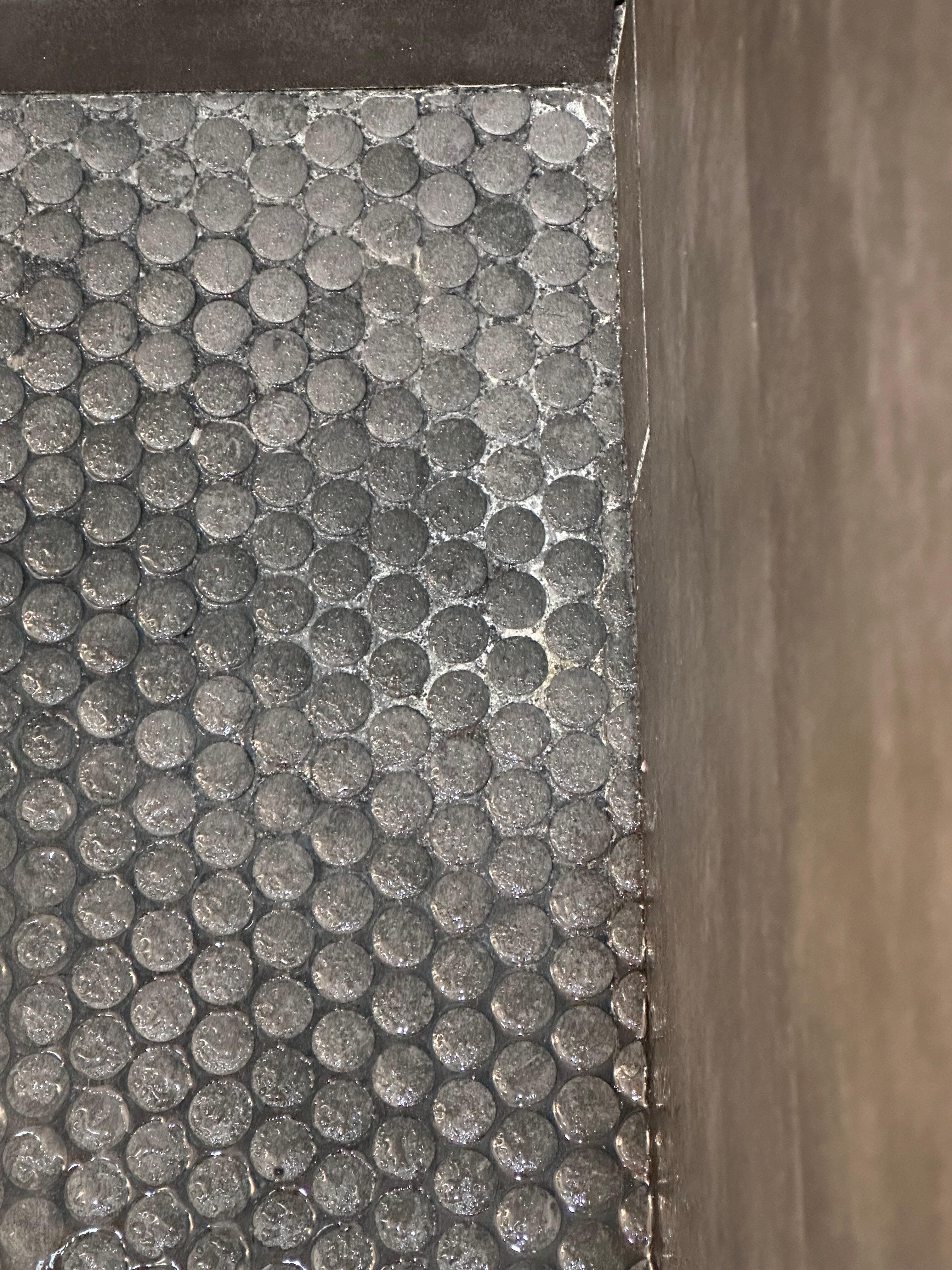 Uncleaned shower floor