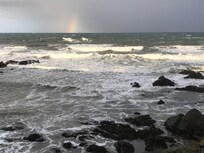 A rainbow highlighted our
magnificent view.