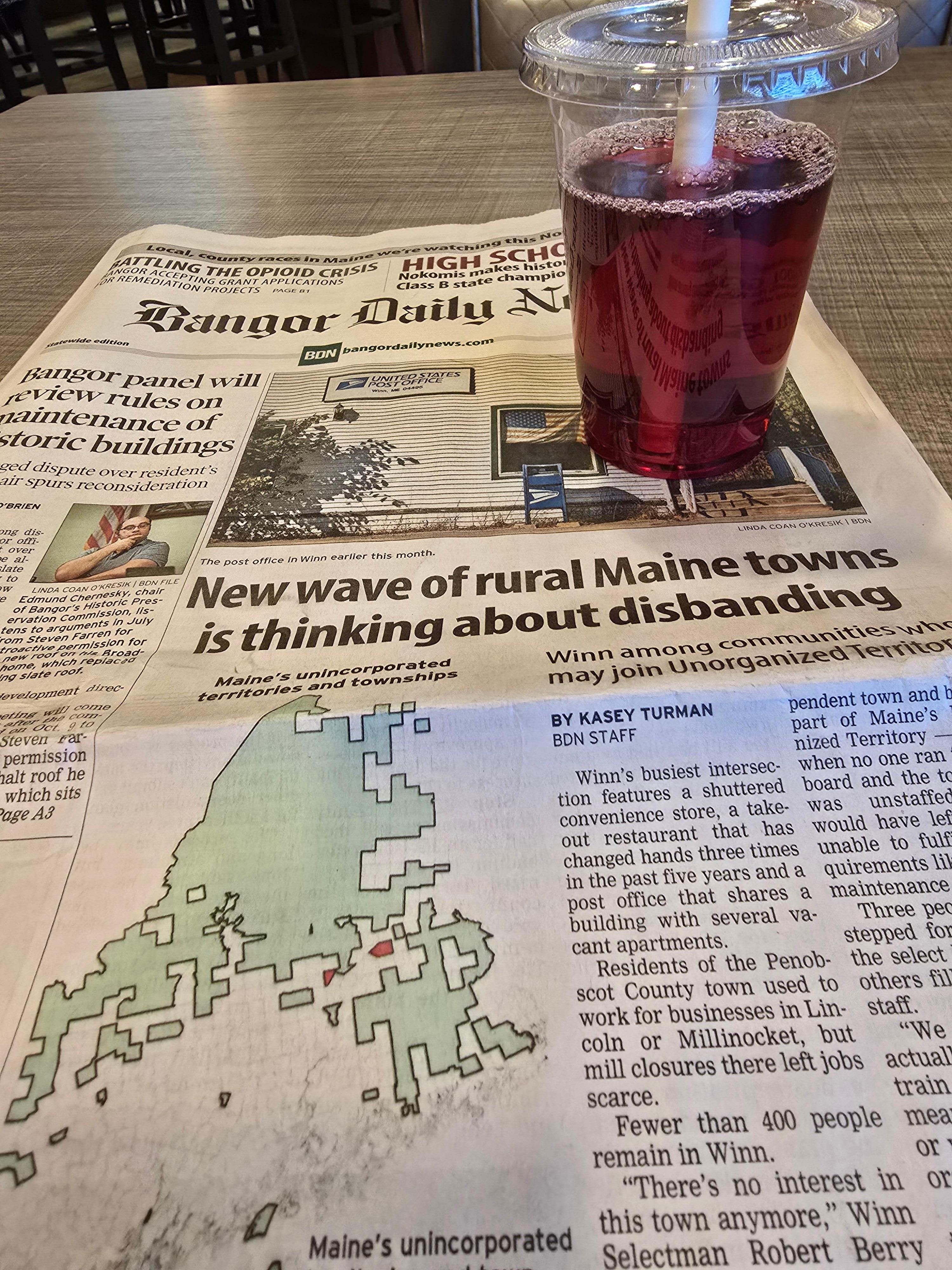 Its nice to enjoy breakfast while reading the newspaper to catch up on local news! Great breakfast every day.