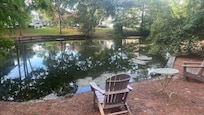 Catch and release pond right off the back porch!
