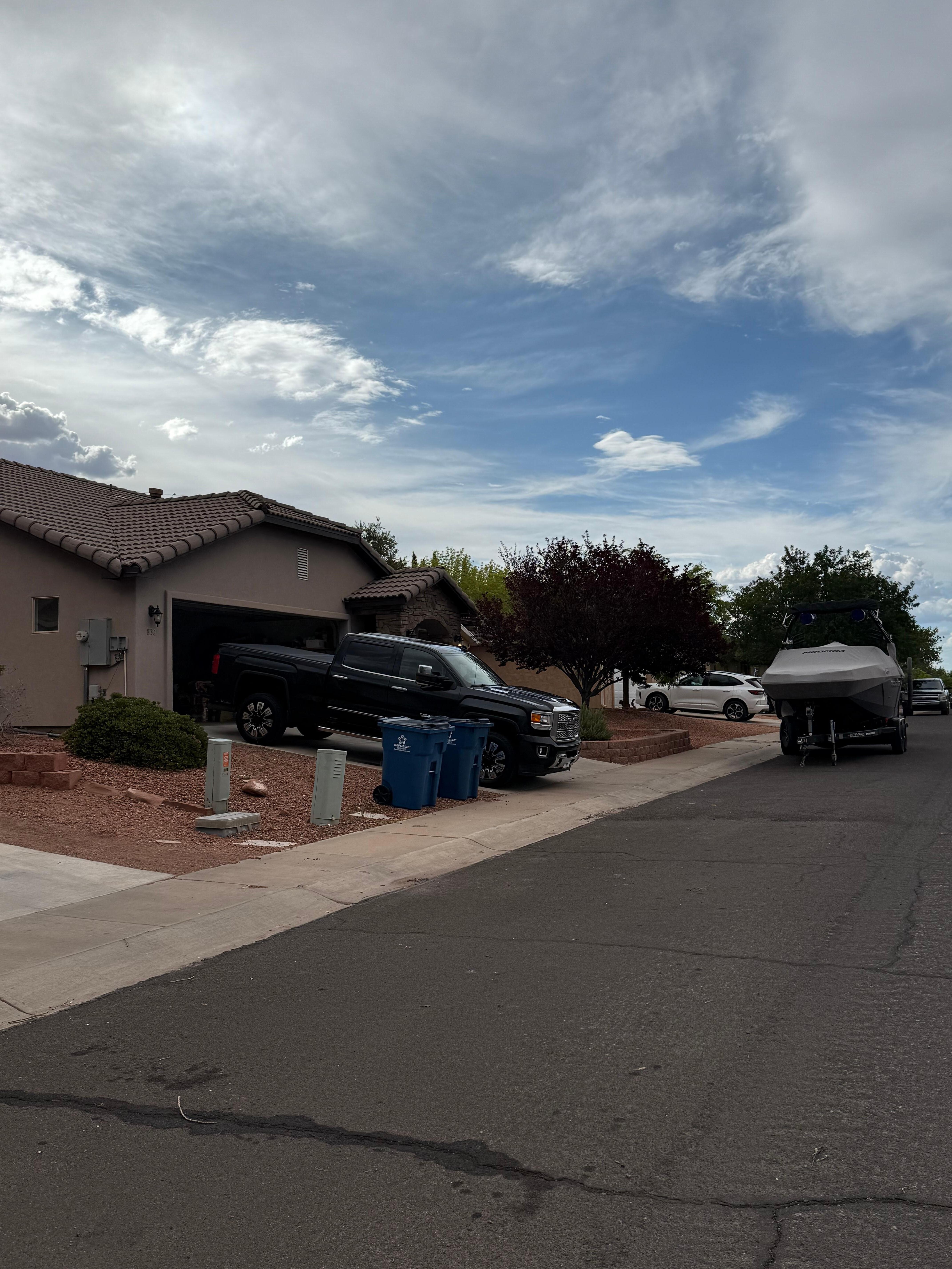 Parking was kind of sparse. 