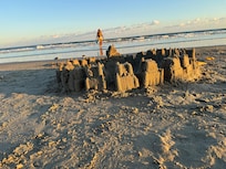 Sand Castle on the beach