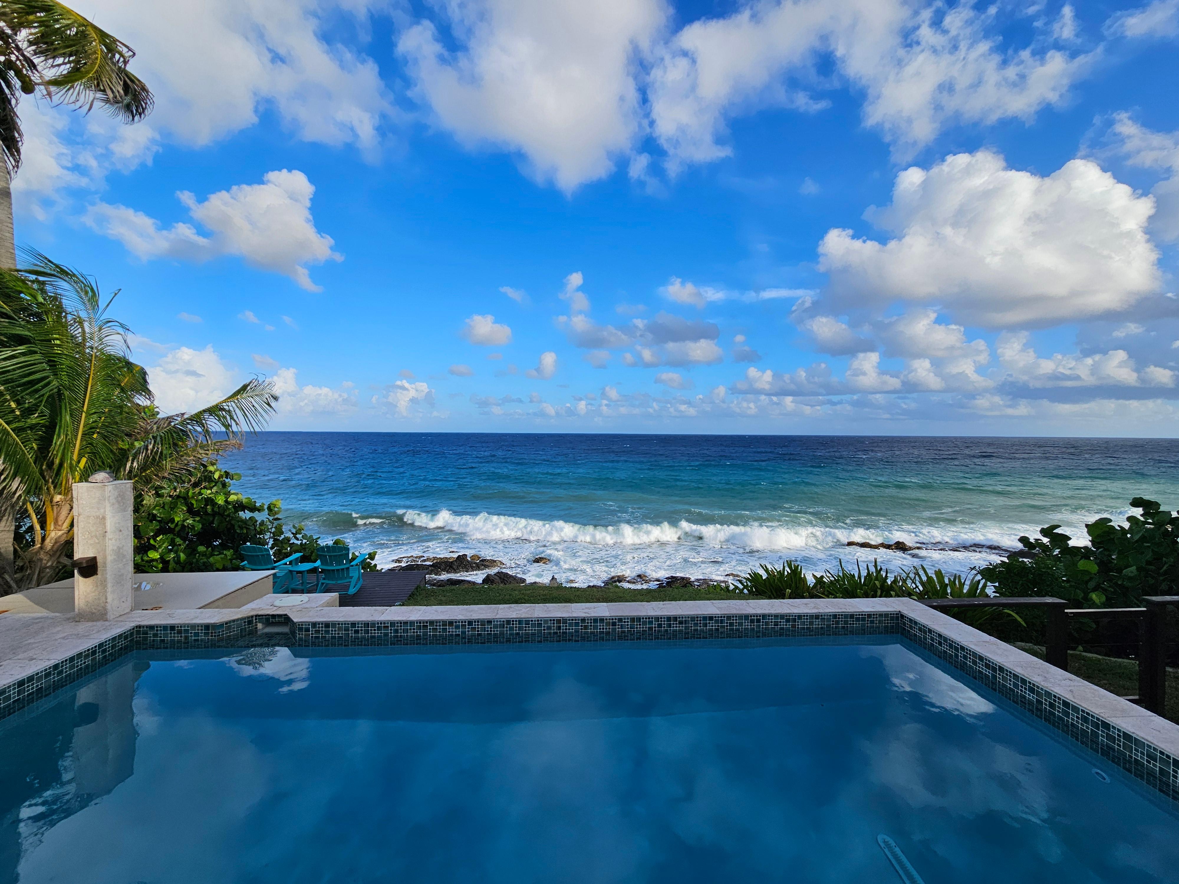 View from the covered patio
