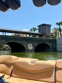 Always fun to have a tour of homes from our boat ~ lake view.