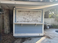 Gross mold and unkept bar area.