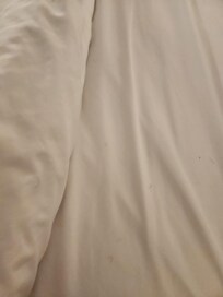 Freshly turned down bed