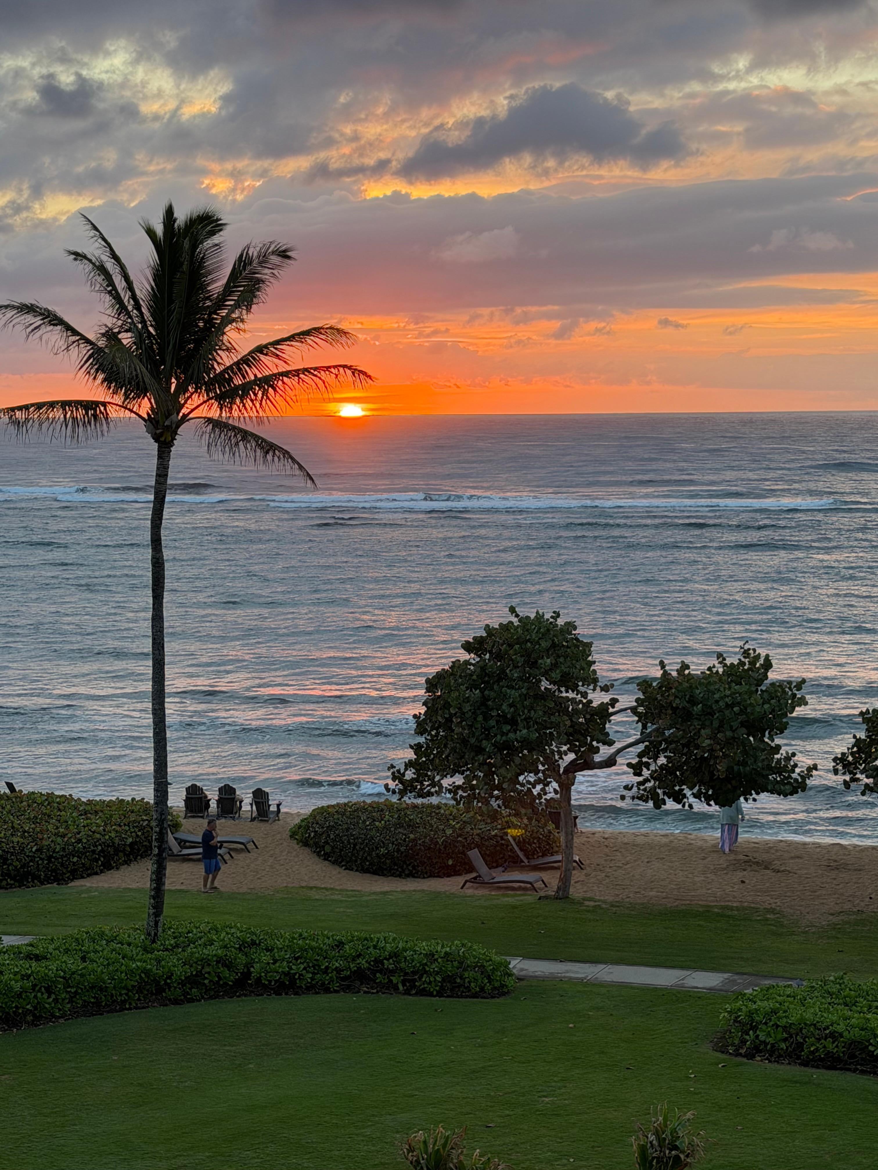 The most amazing sunrise view from our bedroom