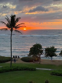 The most amazing sunrise view from our bedroom