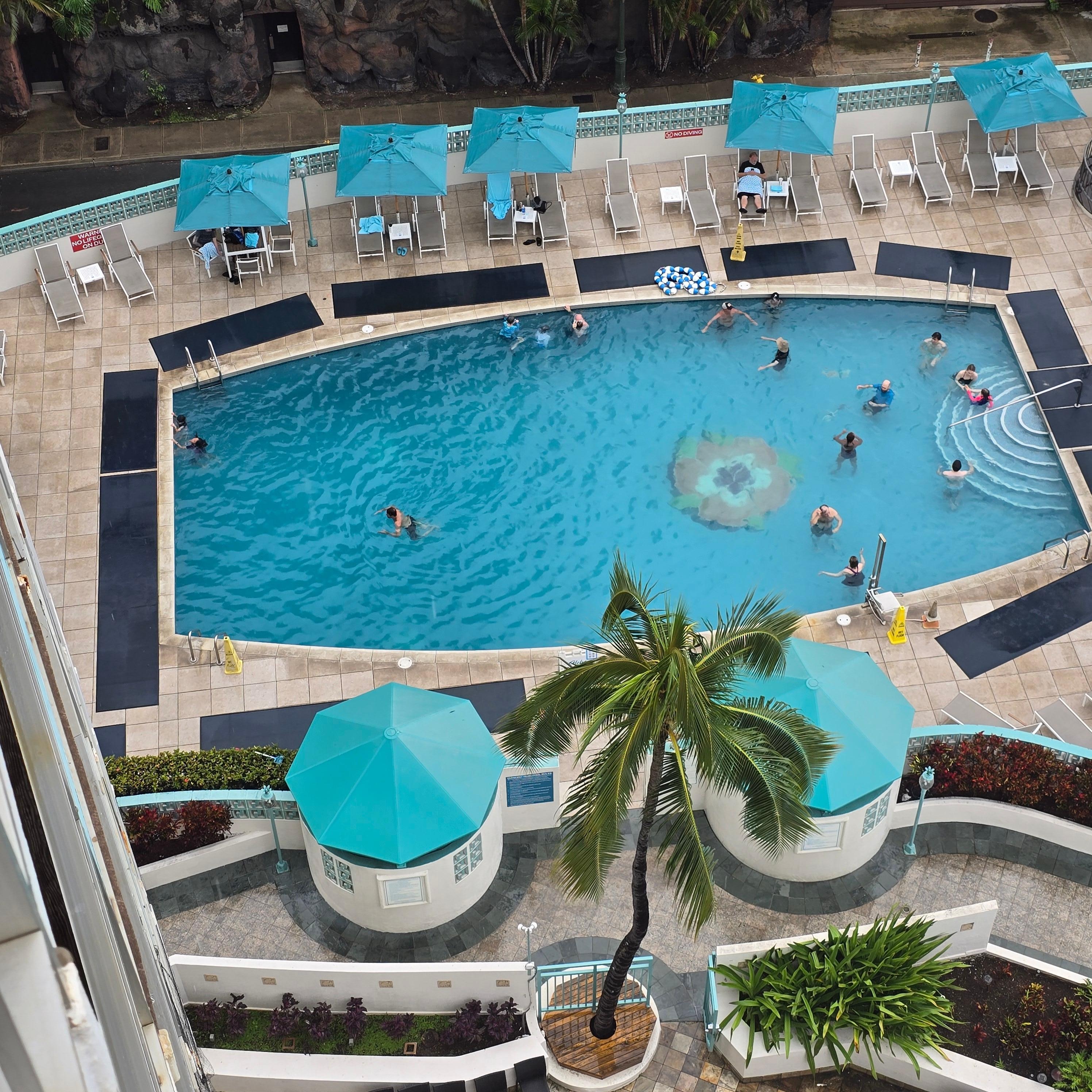 View of pool from lanai