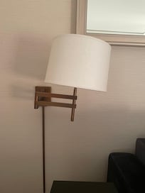 This crooked lamp sums up the trip.