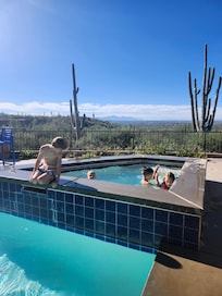 Everyone loved the hot tub.