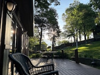 Relaxing morning on the front porch.