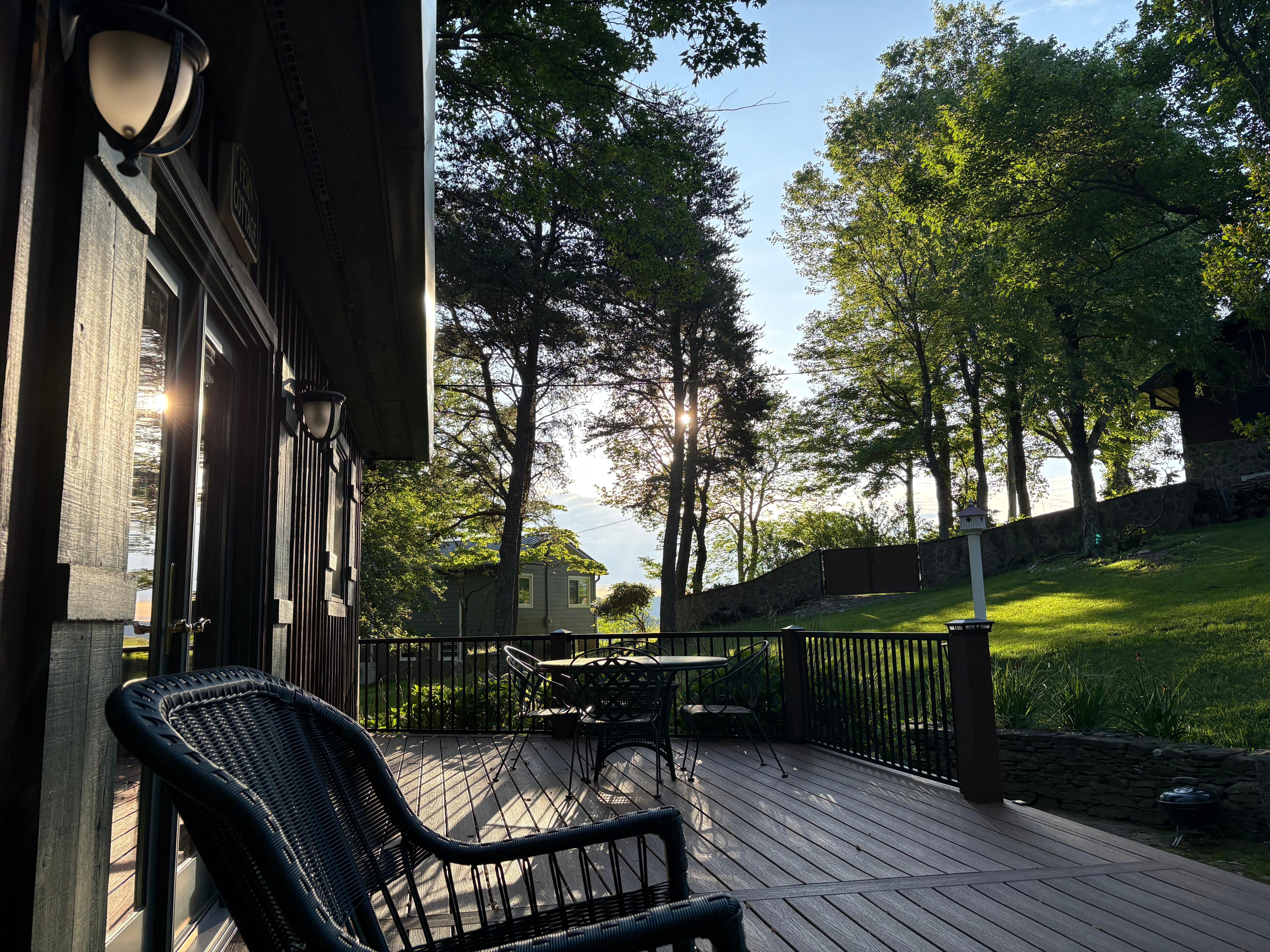 Relaxing morning on the front porch. 