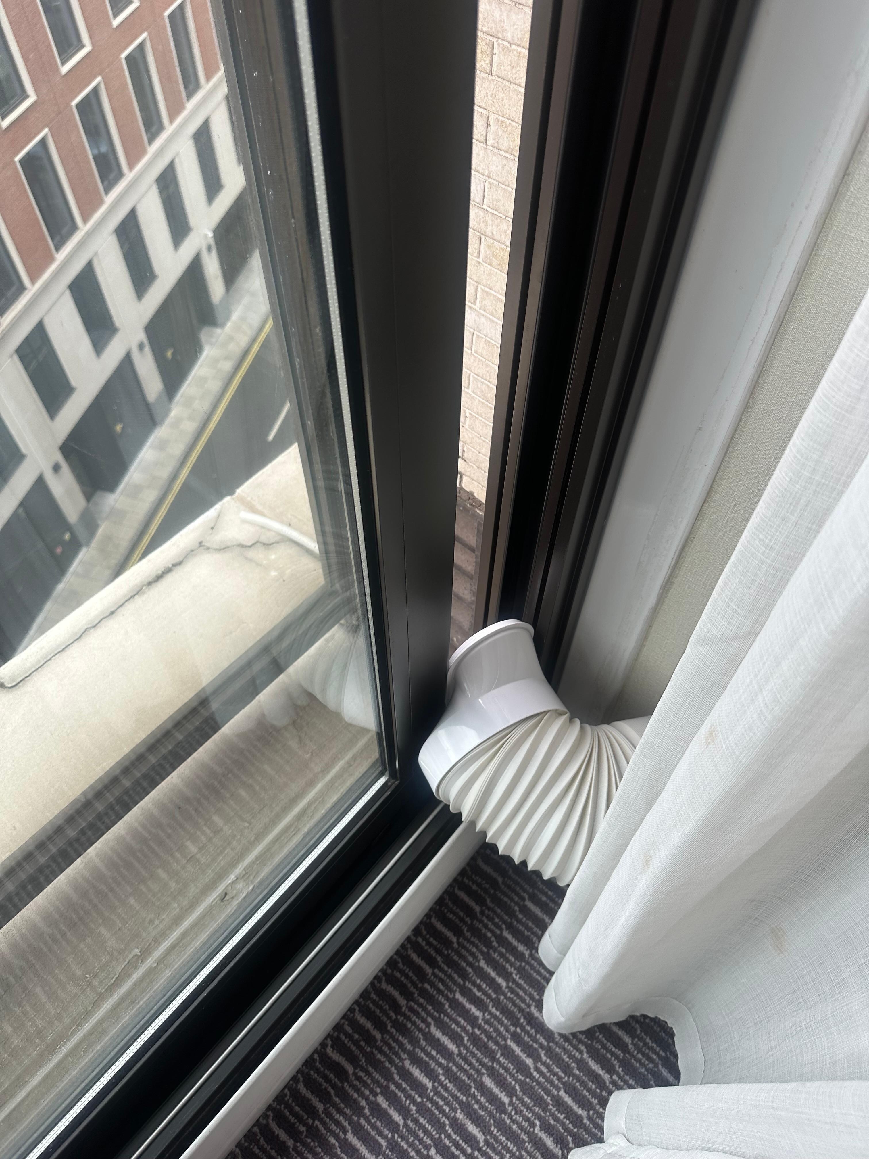 Tube and pipe which meant door couldn’t be closed