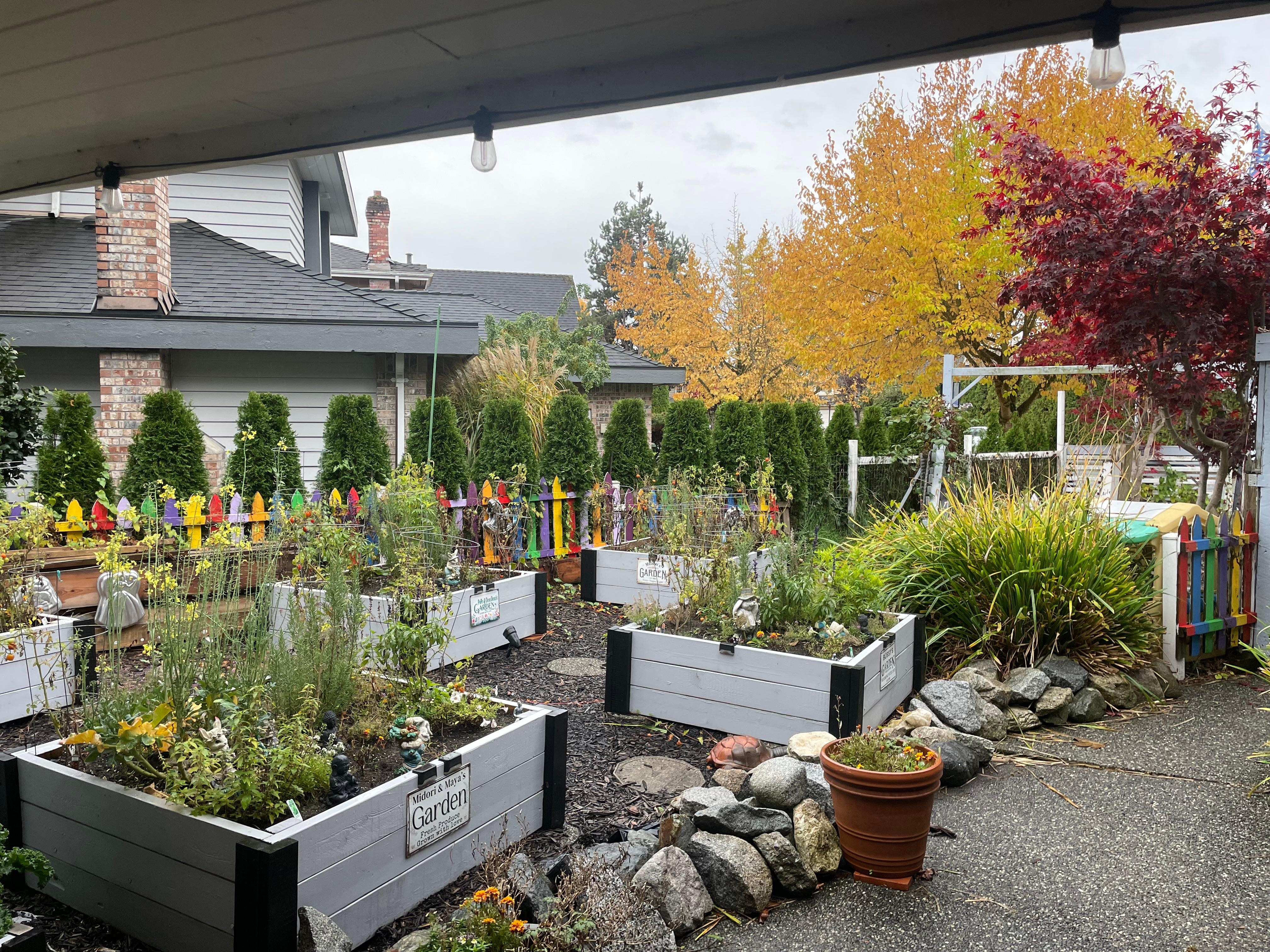 The front garden is so cute.