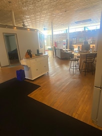 Inside the historic spot