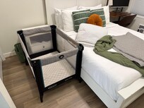 Bedroom with space for toddler bed
