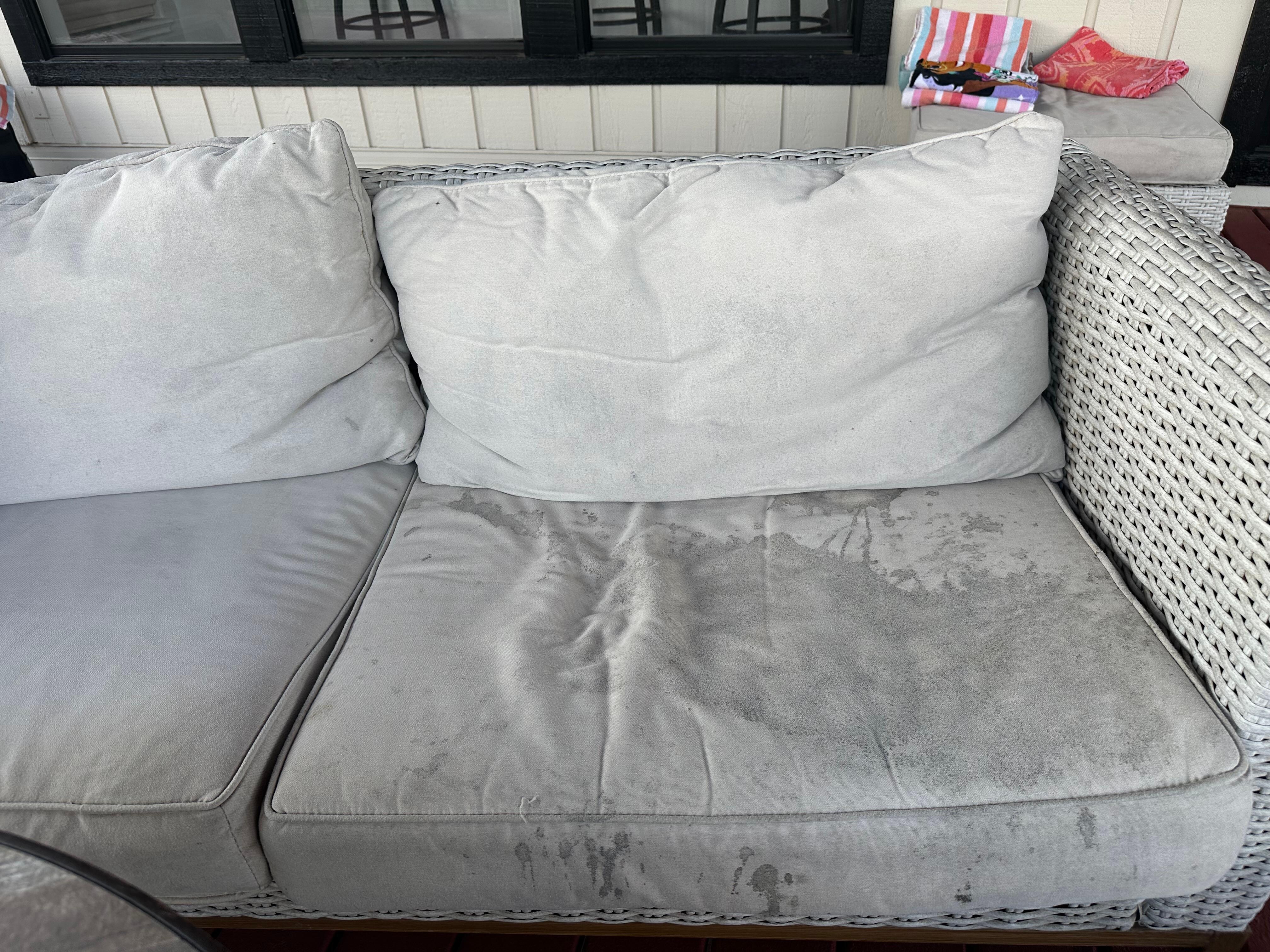 Stains on outdoor furniture 