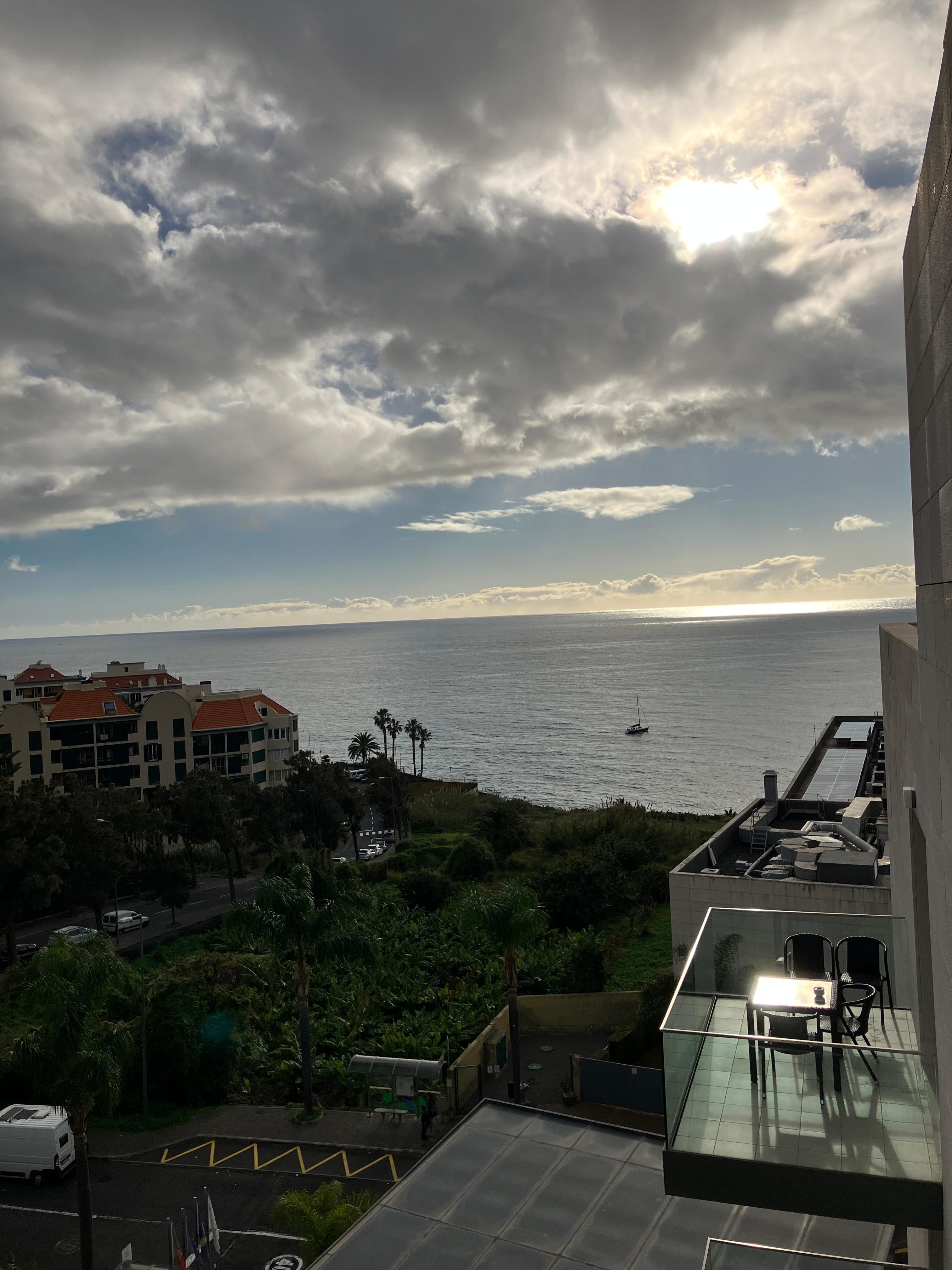 Der Blick vom Balkon 