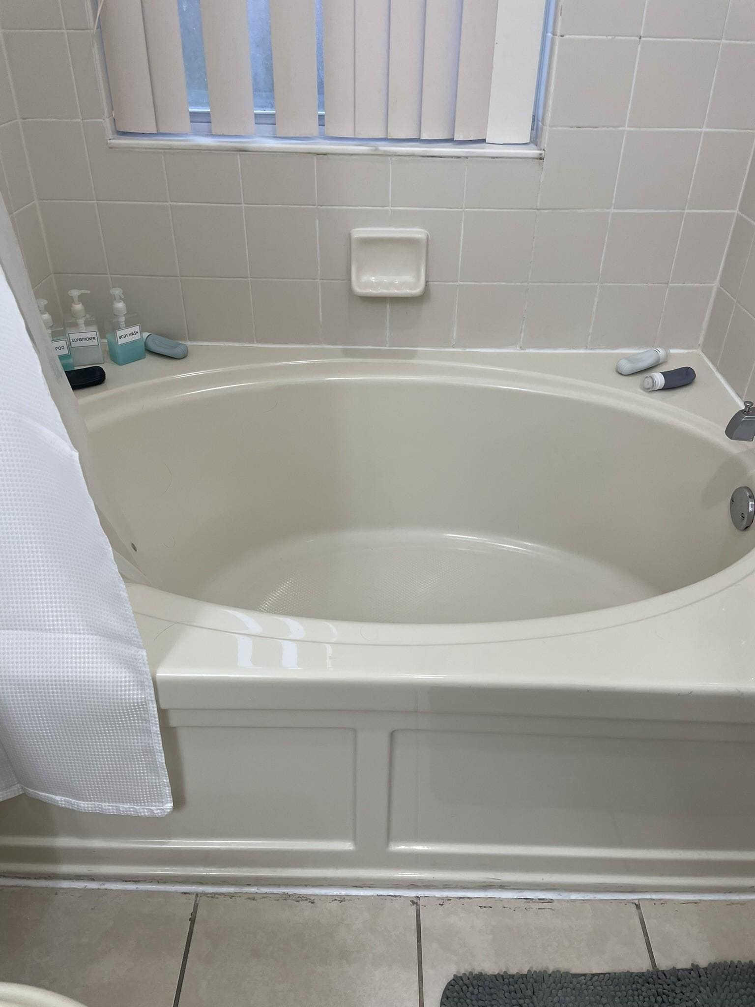 inspect the floor lines and note the peepshow