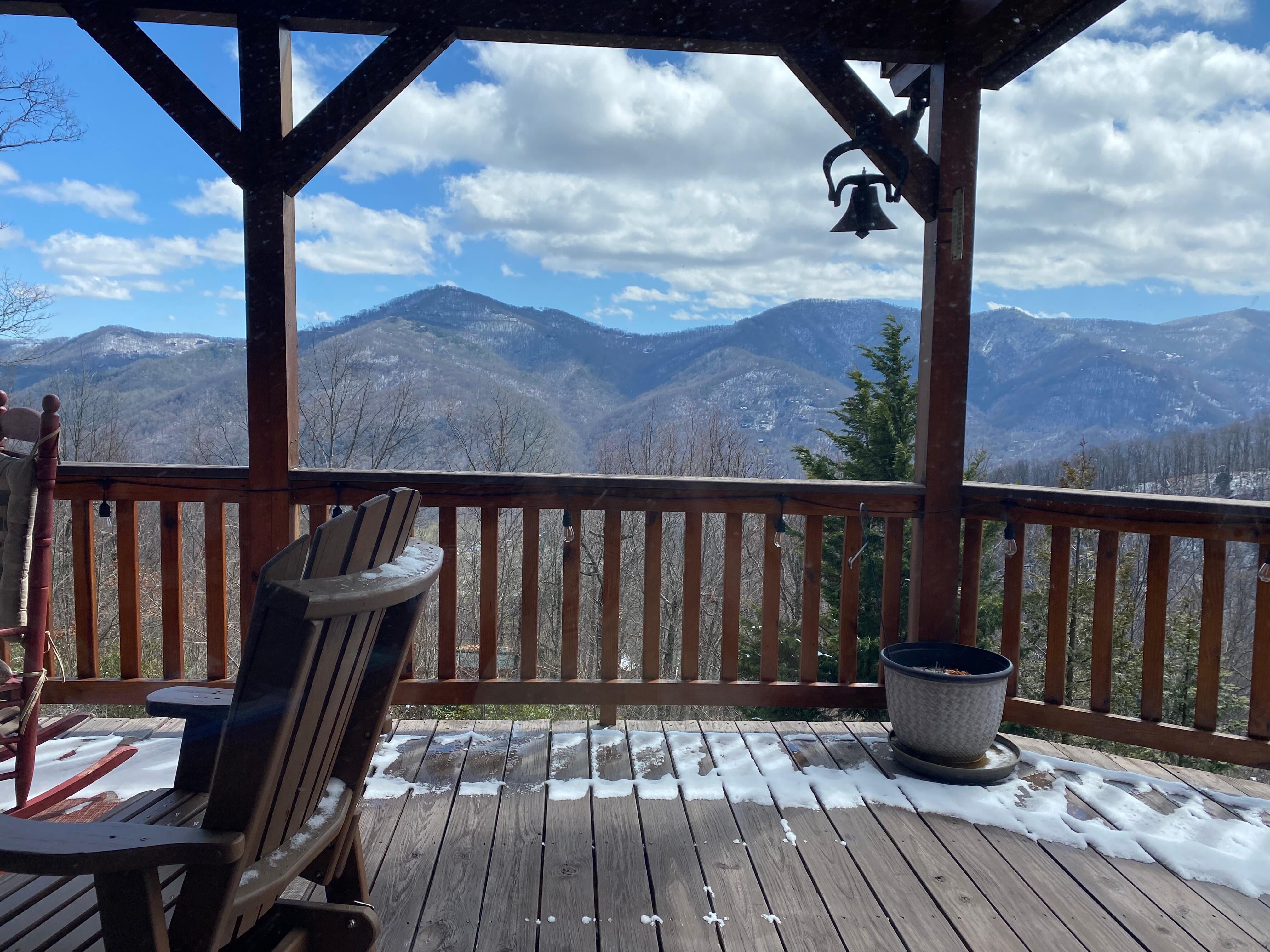 The view from the desk while working.