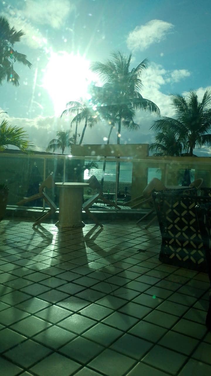 vista do restaurante do café da manhã, amanhecer lindo de Recife!!!