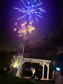 Fireworks at reception @SunsetBluffs