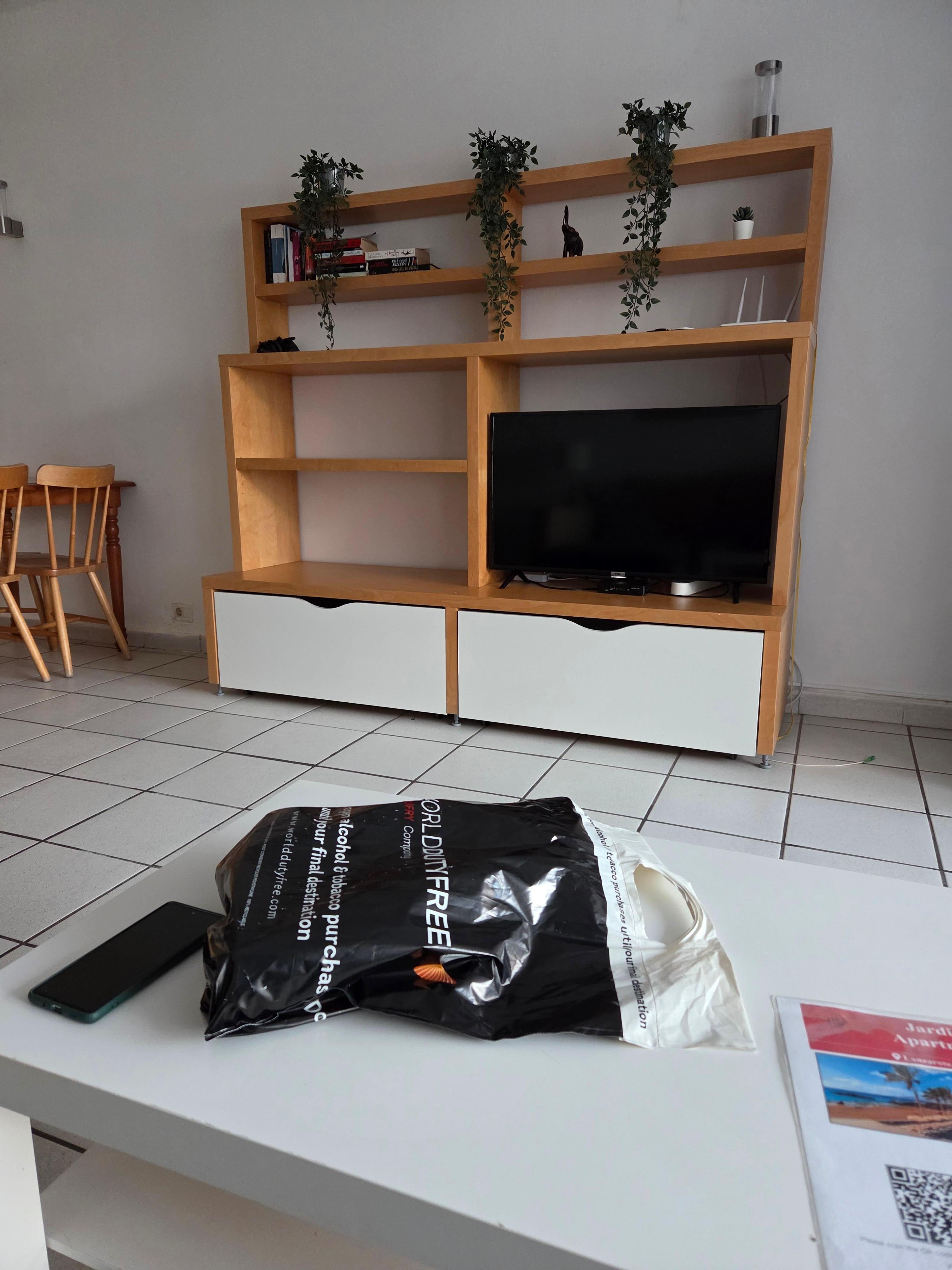 Inside the apartment