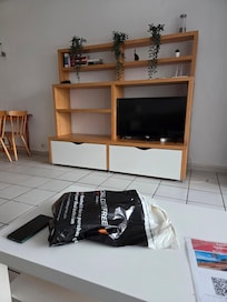 Inside the apartment