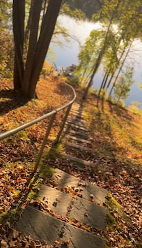 Walk down to the water. Stunning views