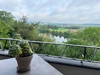 The view of the Danube at breakfast
