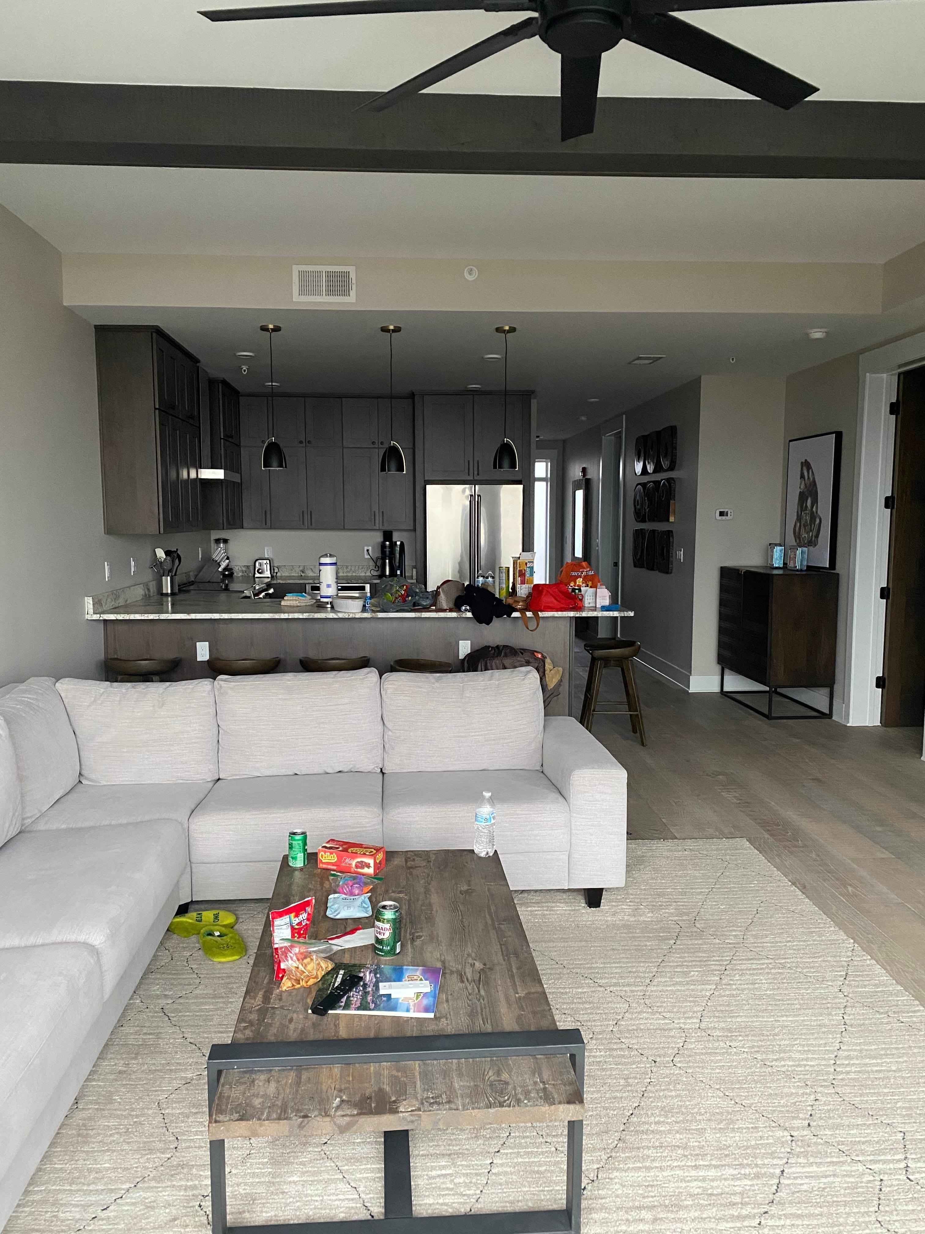 Very roomy and light.