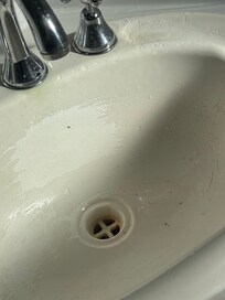 Damaged sinks