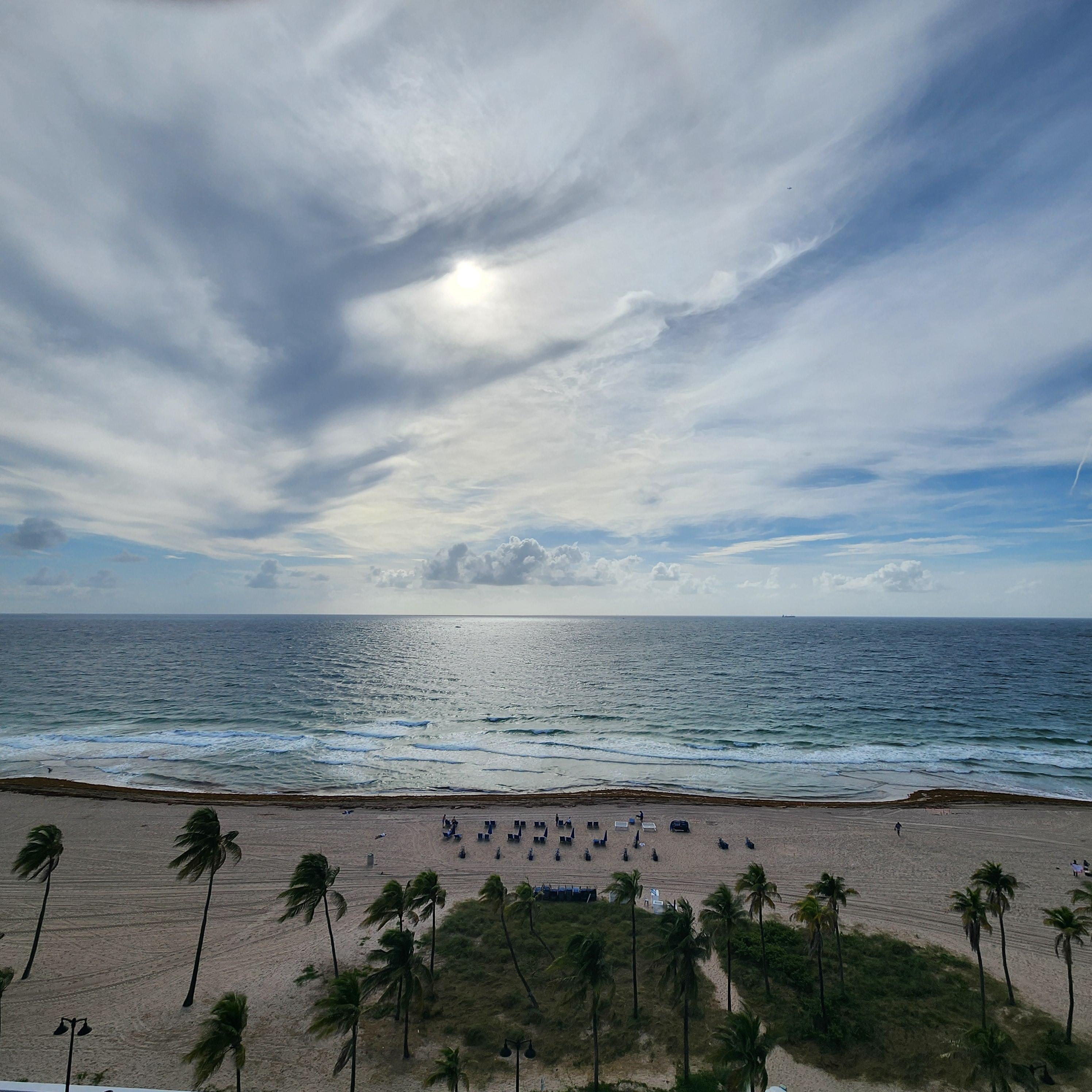 View from our 8th floor balcony 