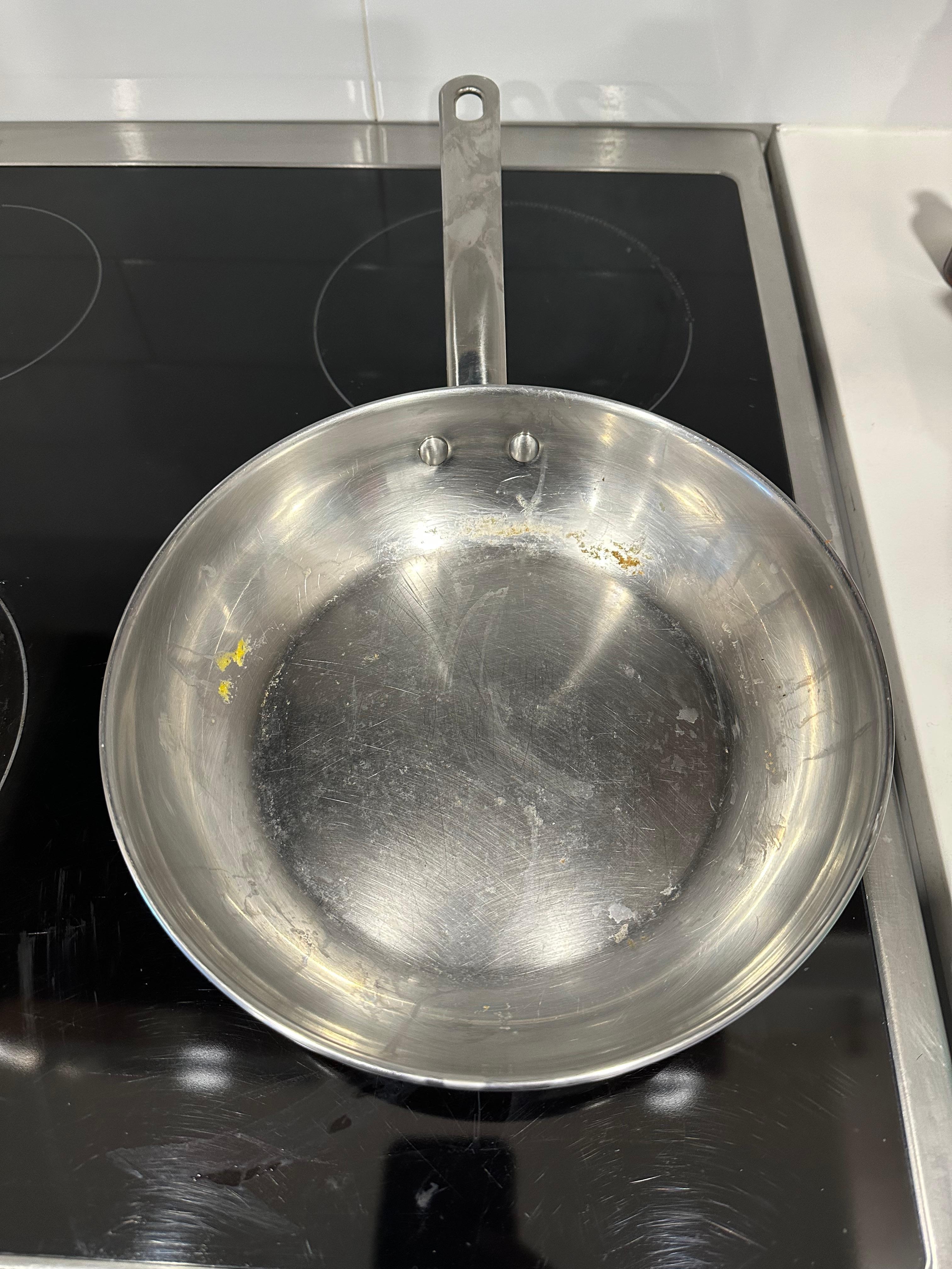 This had scrambled egg remnants. Yikes! Dirty dishes causes bugs.