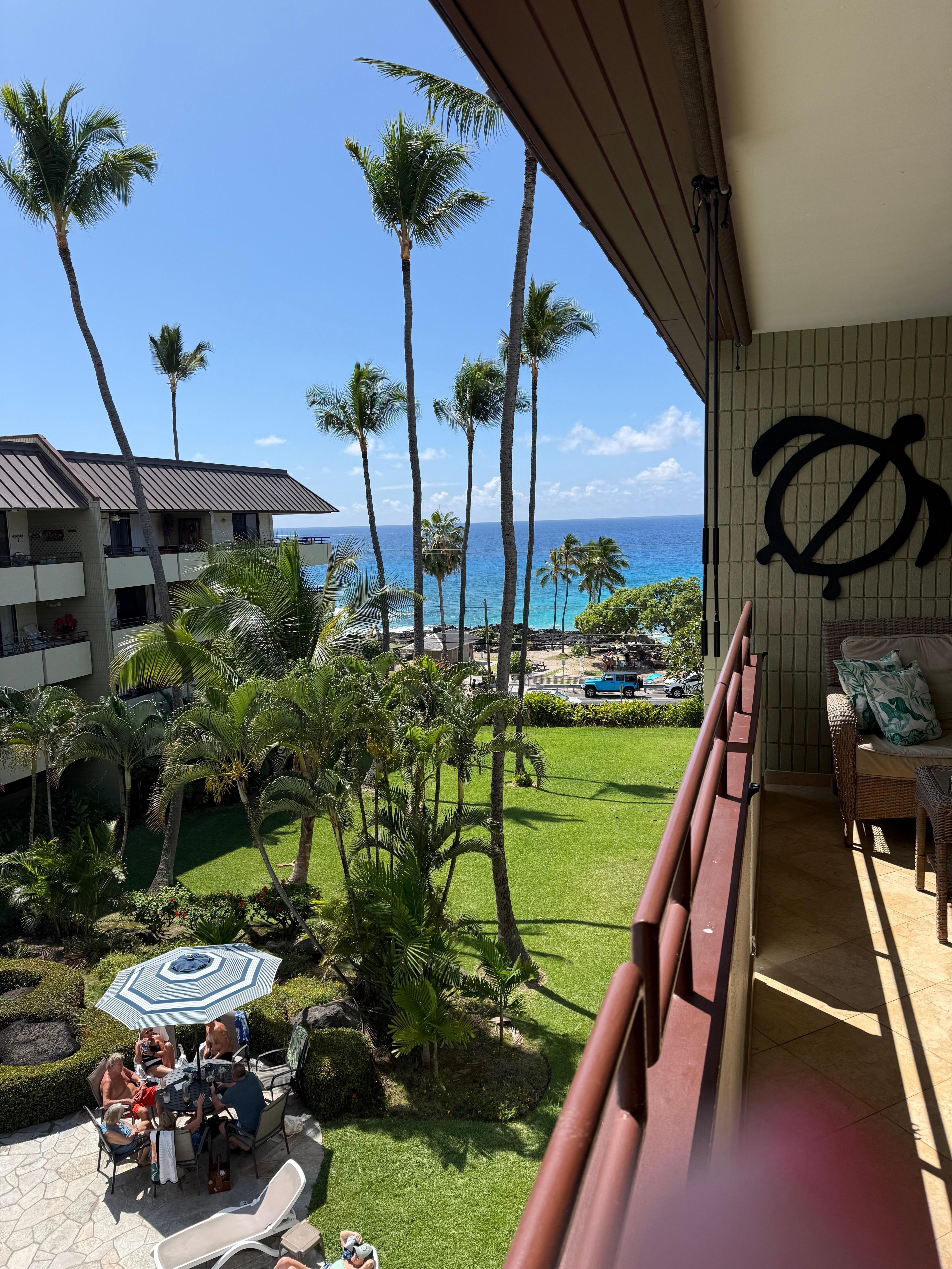 View off of the balcony