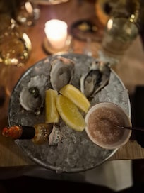 Ostron i restaurangen