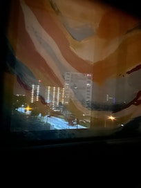 Sheers… no black out blind… no privacy… the room was lit!!!! Nit conducive to sleep