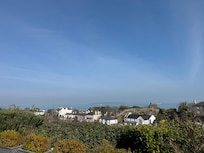 View from back patio overlooking Dalkey Island