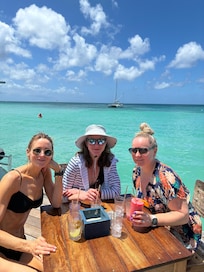 Enjoying lunch at Bugaloe on Palm Pier