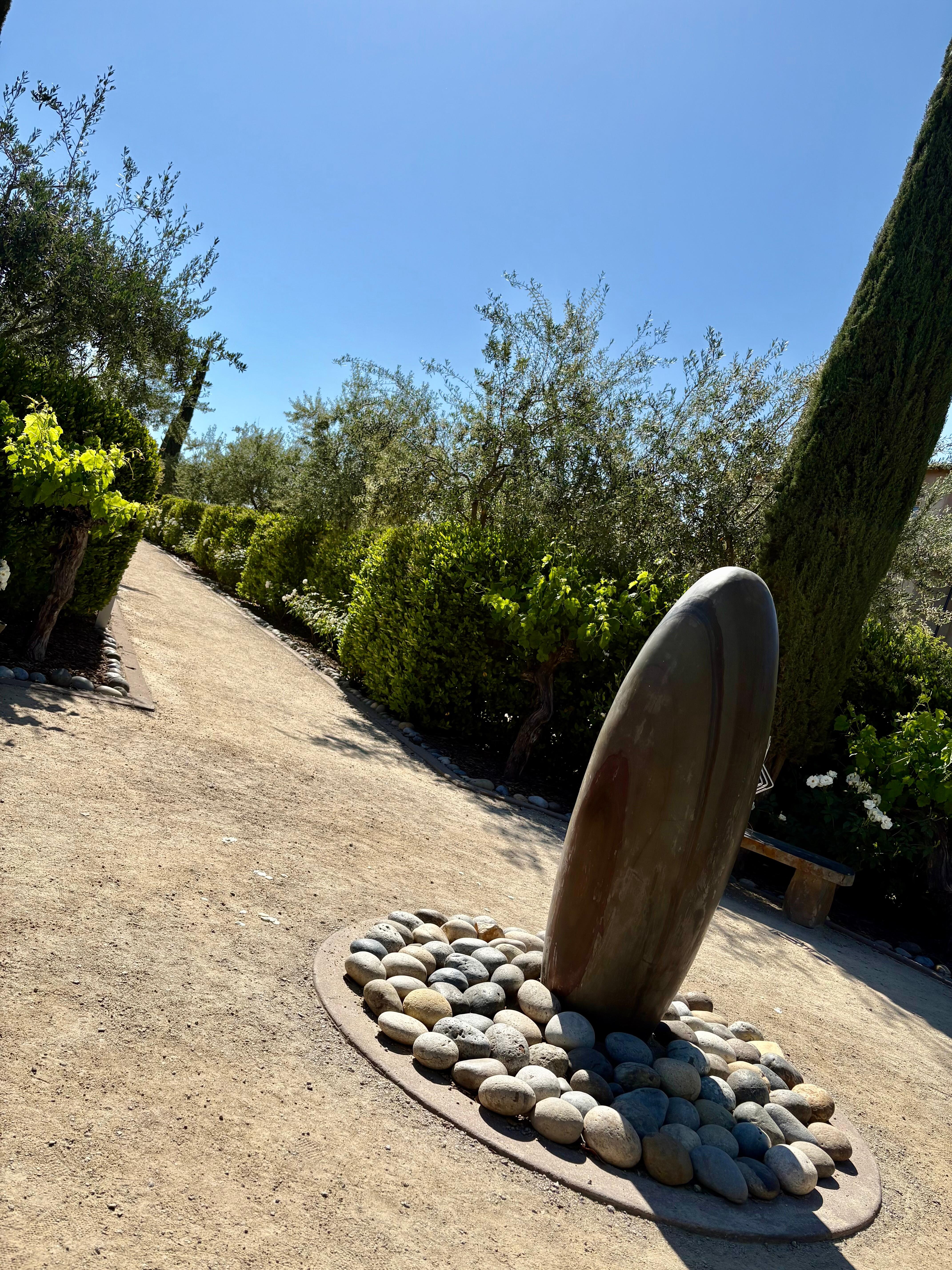 unique art pieces all around the property