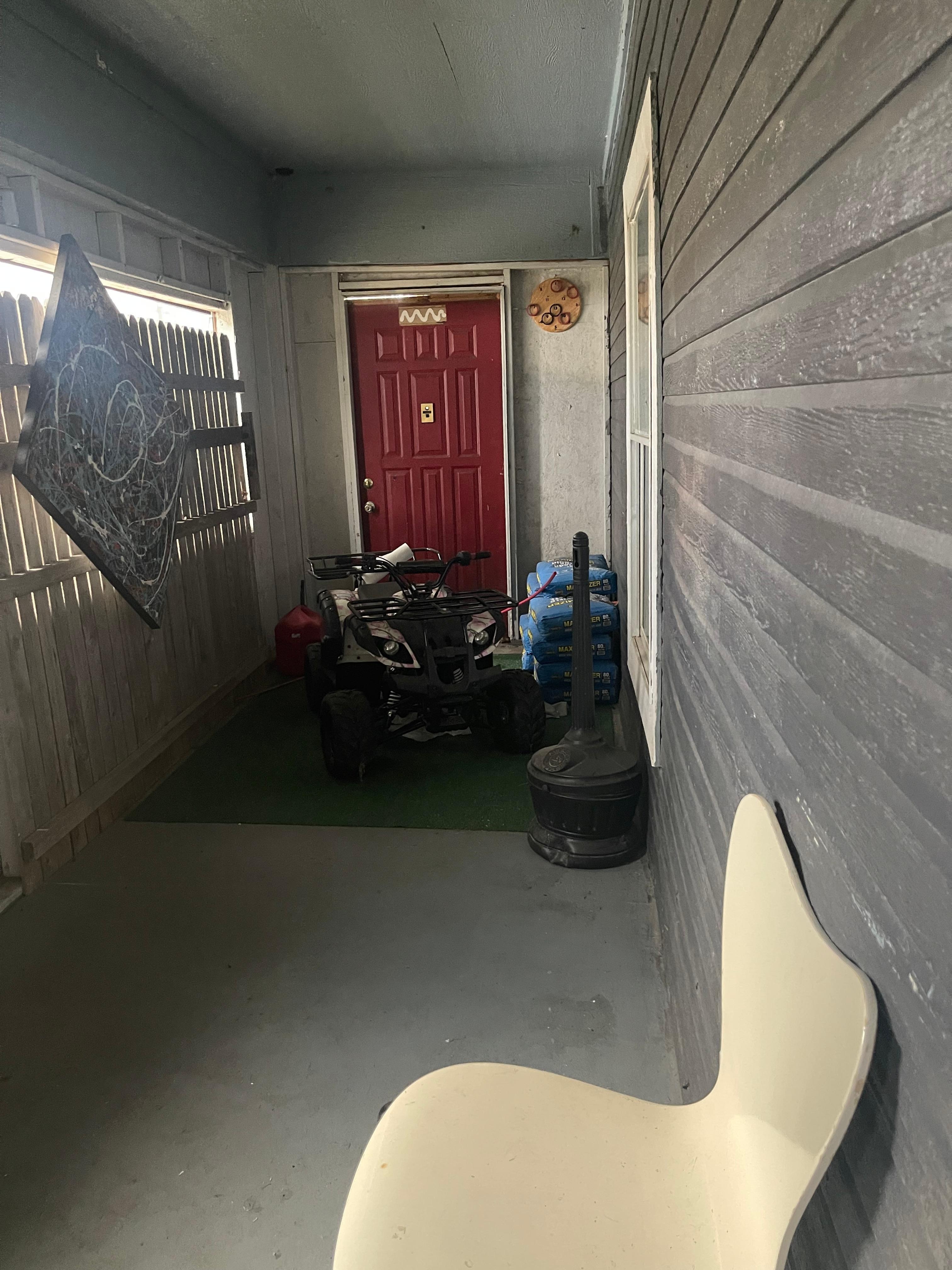 Four wheeler in the house