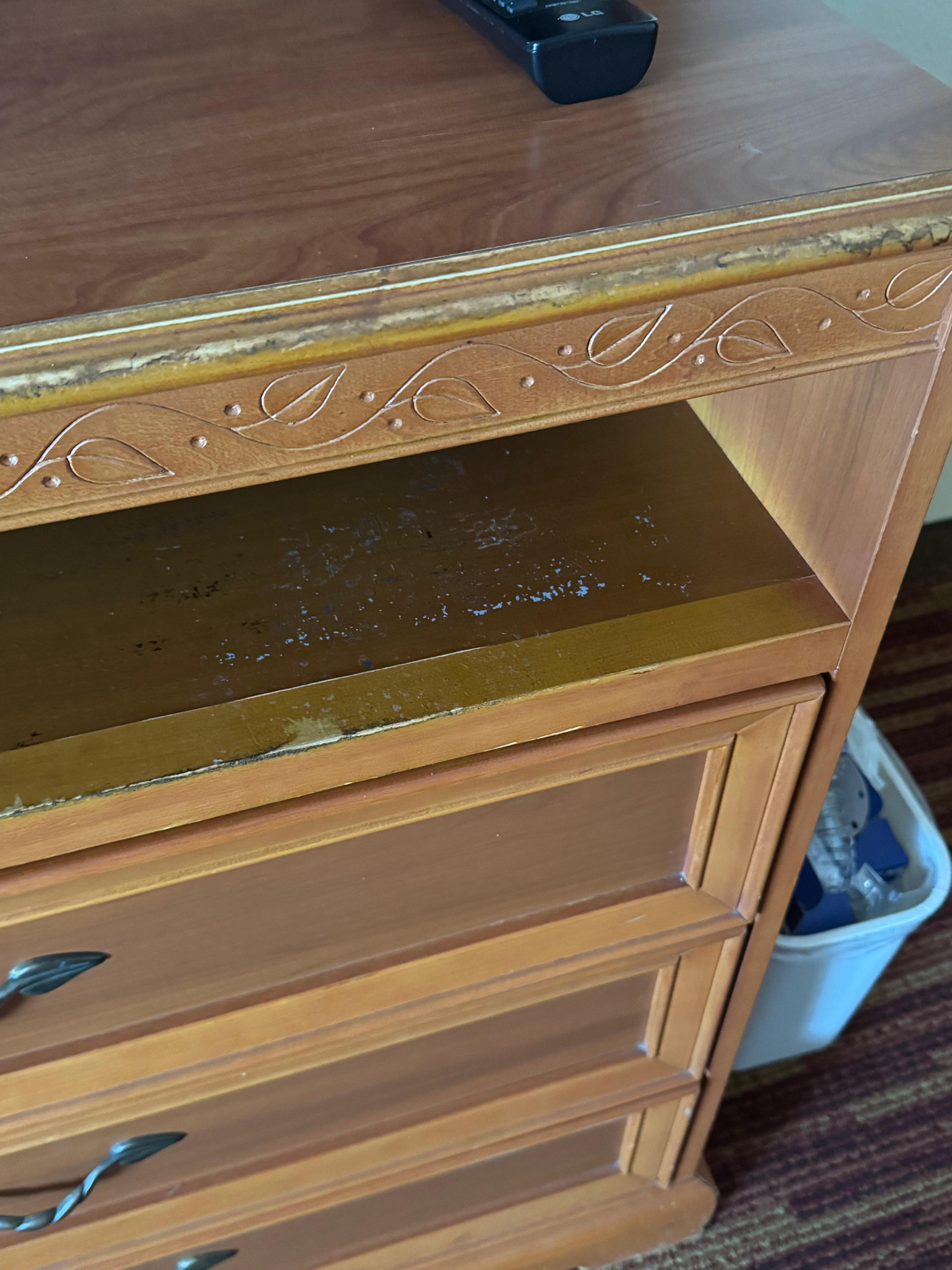 Damaged furniture