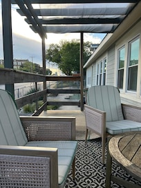 Side view of the home