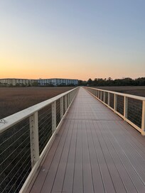 A view of the condos walking from the beach