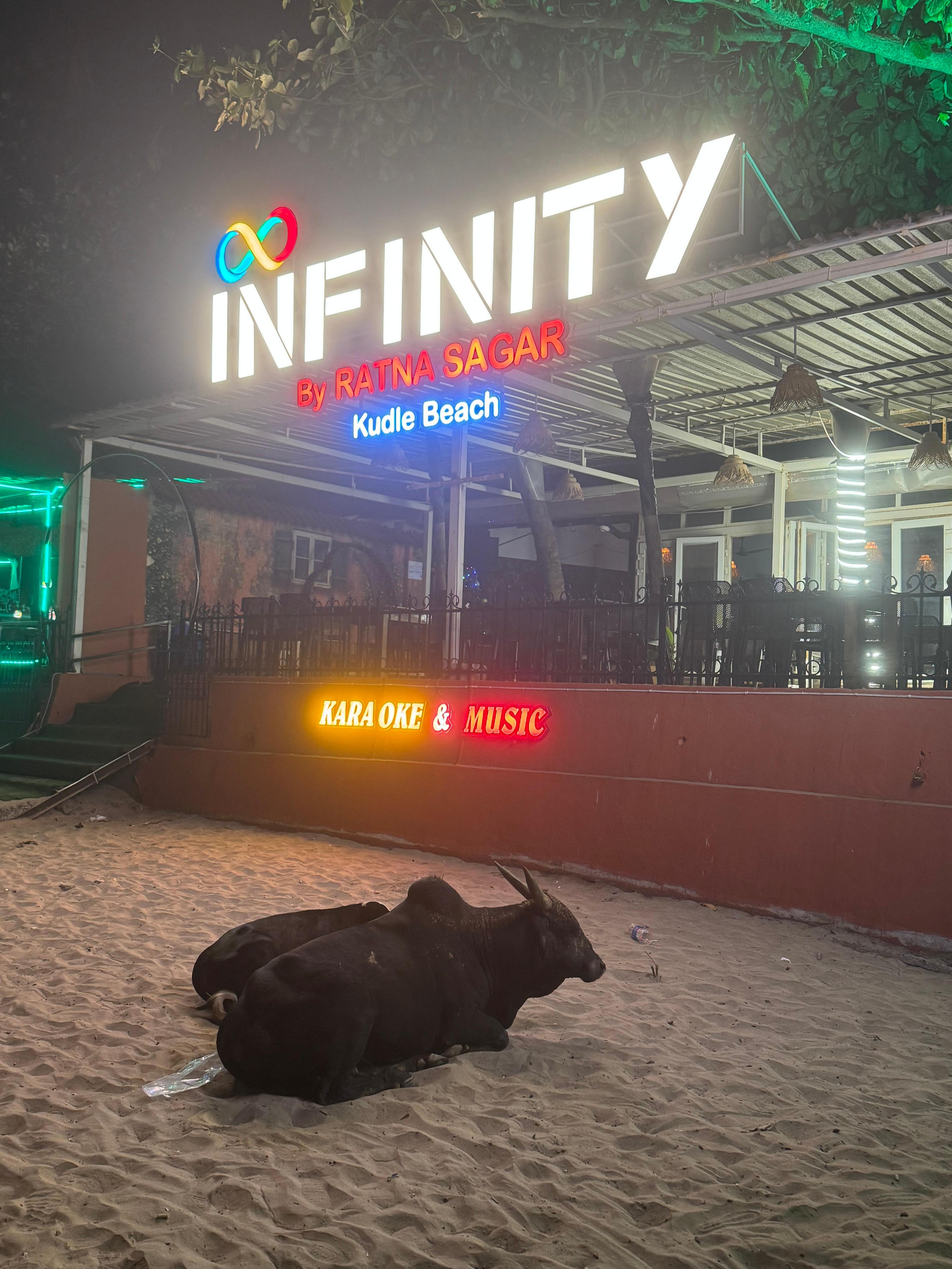 Karaoke bar - noisy but right on the beach