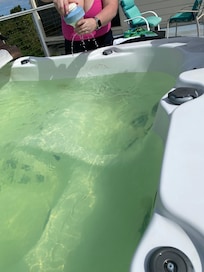 Hot tub needed attention